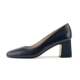 navy blue dress shoes heels business meeting Navy Blue High Heels with Crossed Straps